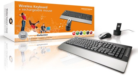 Conceptronic Wireless UK Keyboard & Mouse – image 2