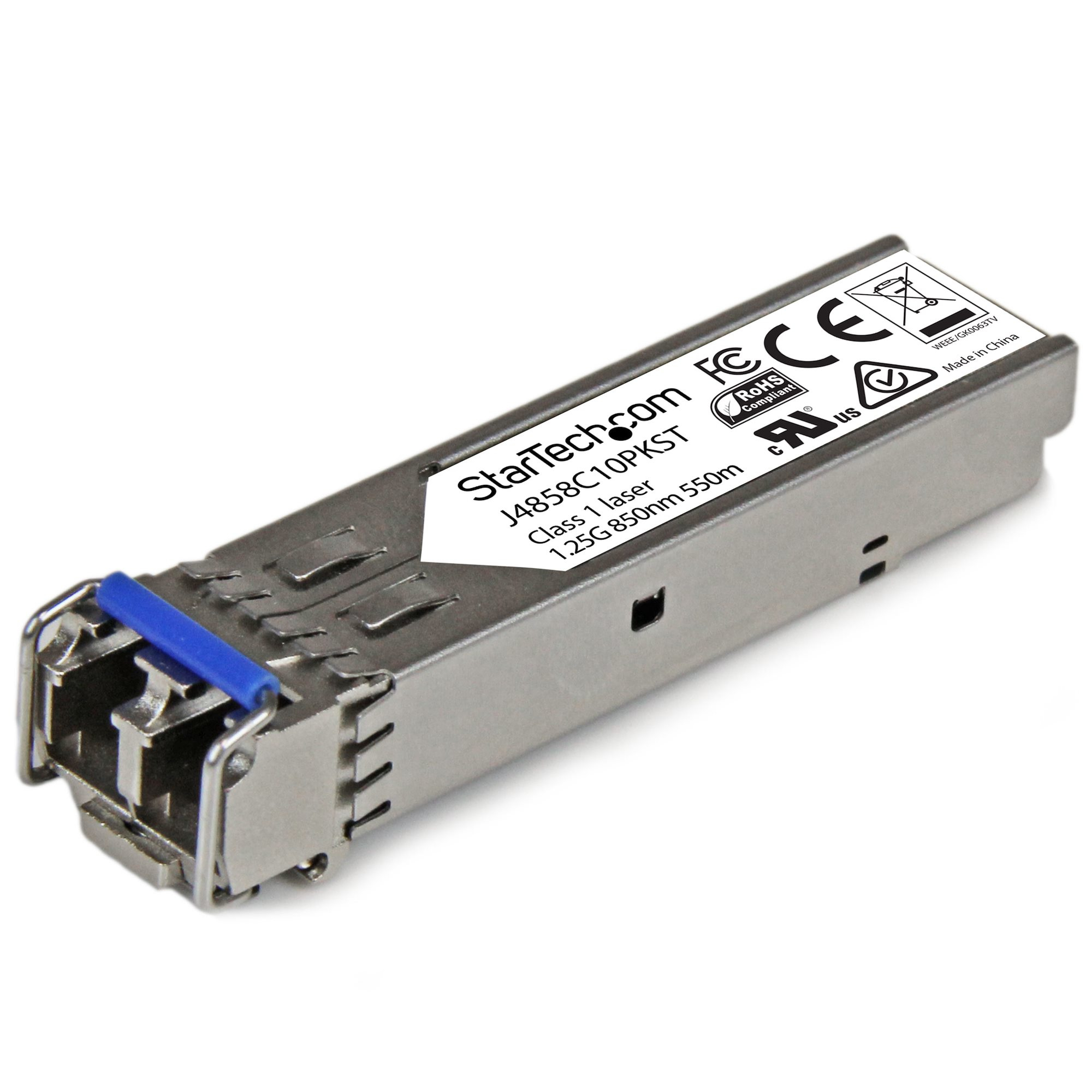 StarTech.com 10 pack HPE J4859C Compatible SFP Module - 1000BASE-LX - 1GbE Single Mode /Multi Mode Fiber Optic Transceiver - 1GE Gigabit Ethernet SFP - LC 10km – image 1
