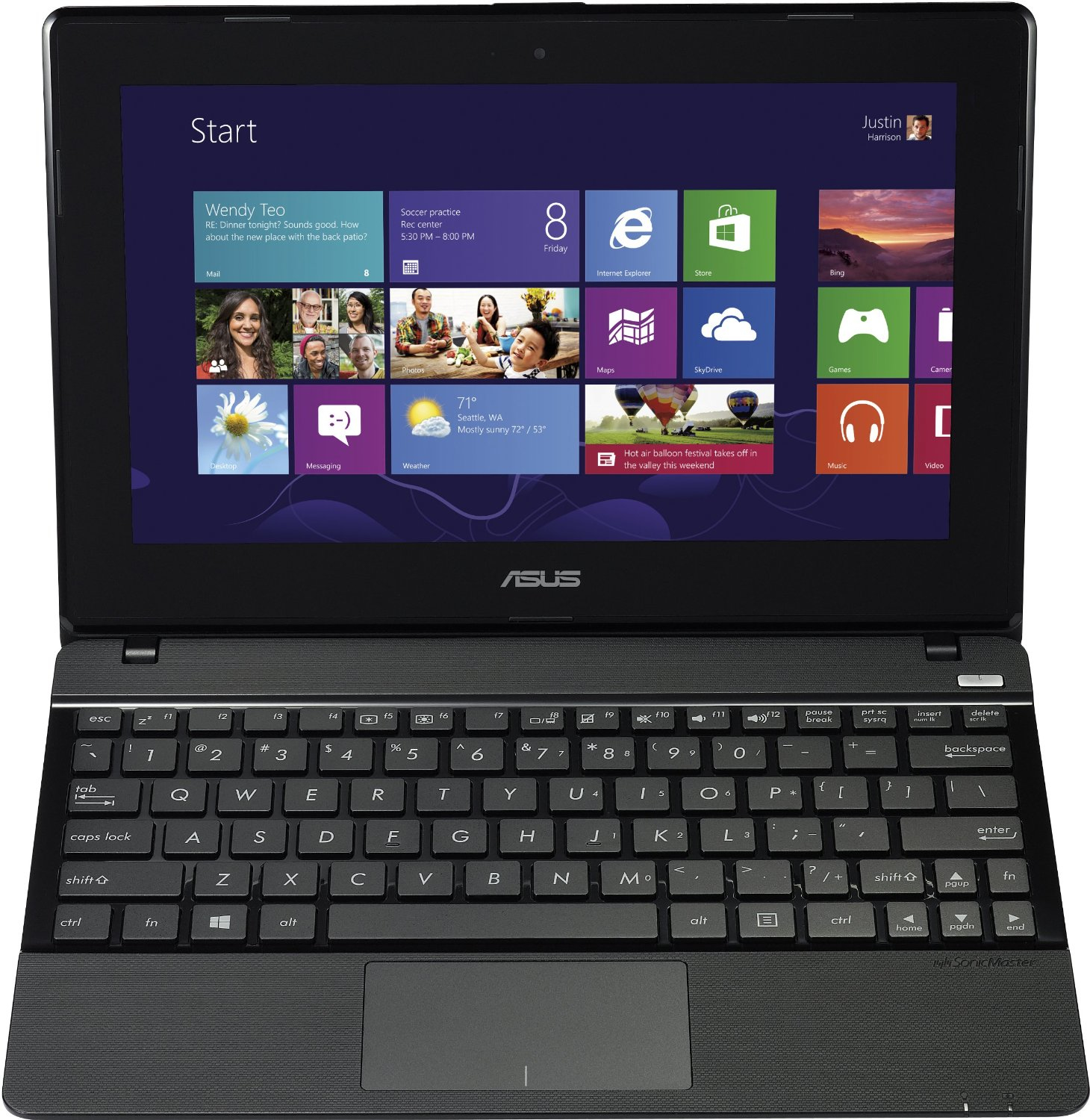 ASUS F102BA-DF047H AMD A4 A4-1200 Netbook – image 1