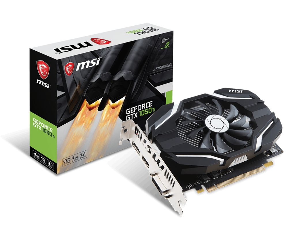 MSI GeForce GTX 1050 TI 4G OCV1