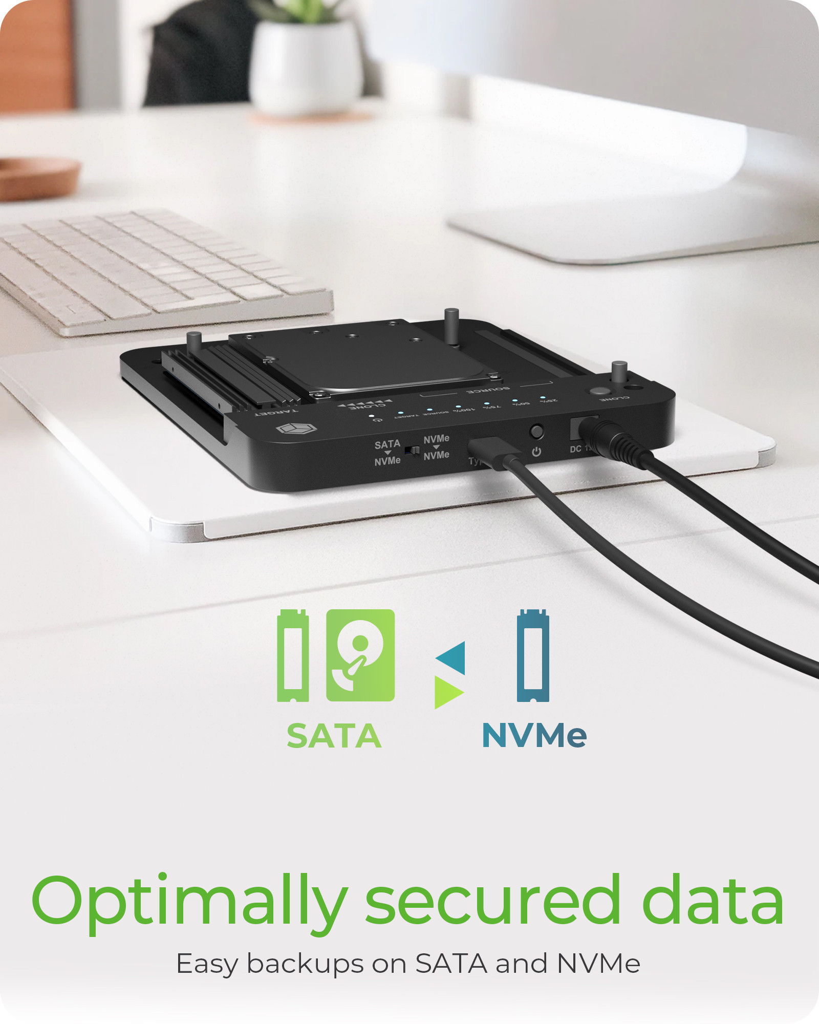 ICY BOX IB-2913MCL-C31 USB 3.2 Gen 2 (3.1 Gen 2) Type-C Black – image 2