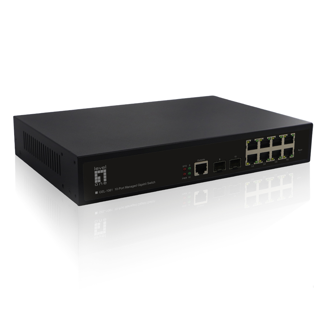 LevelOne KILBY 10-Port L2 Managed Gigabit Switch, 2 x SFP – image 3