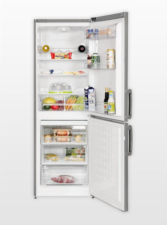 Beko CS232020S fridge-freezer Freestanding Silver – image 2