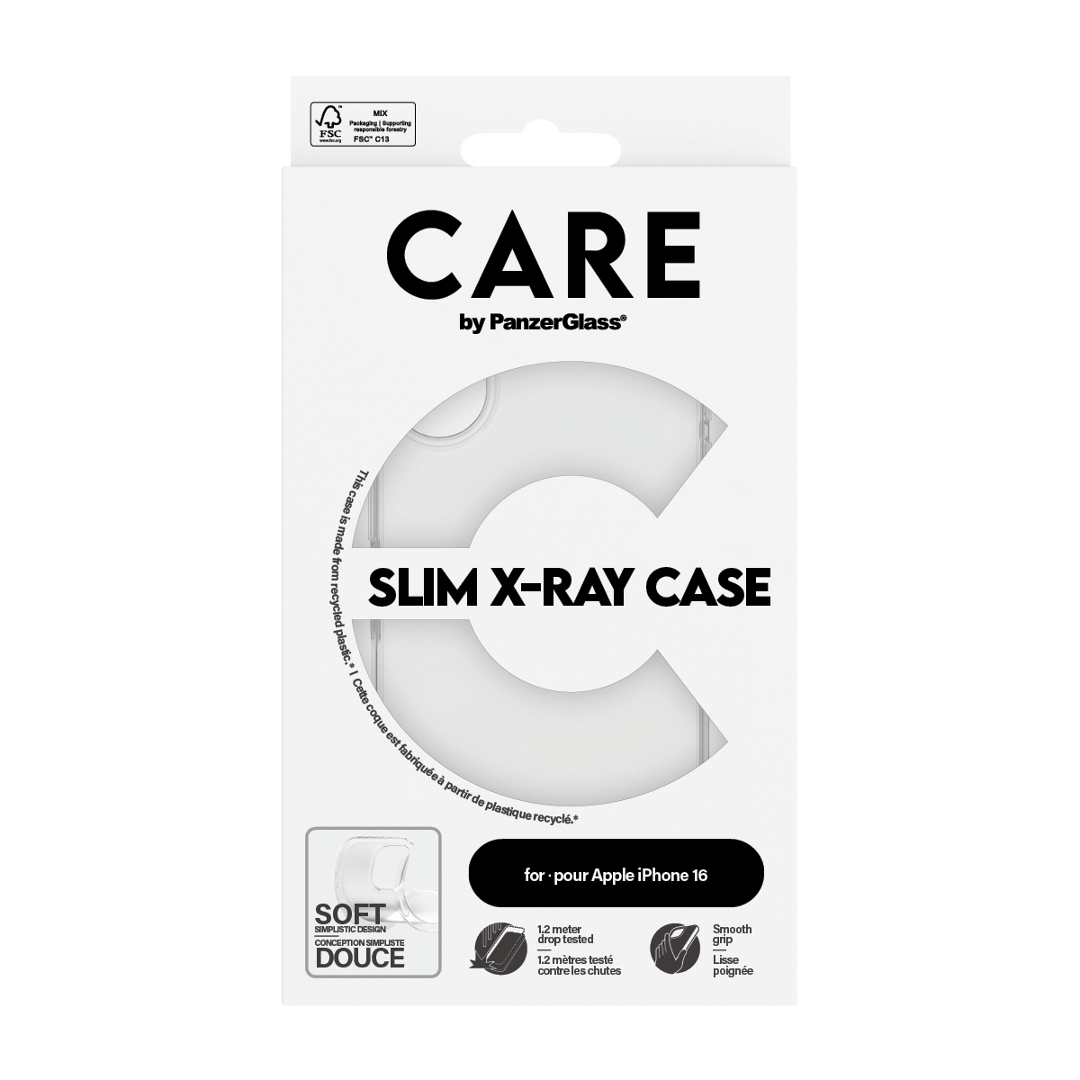 PanzerGlass CARE by PanzerGlass® Fashionable Case Transparent X-Ray Soft Basic iPhone 16 – image 3