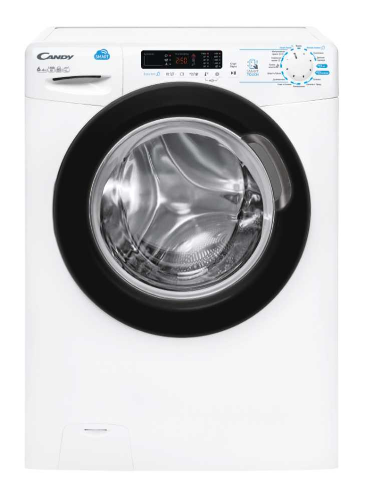 Candy Smart CSWS43642DB/2-07 washer dryer Freestanding Front-load White