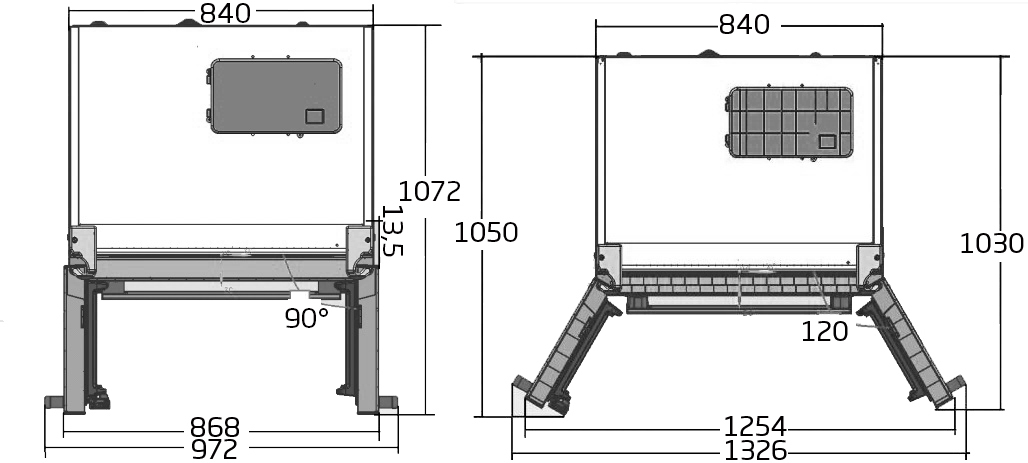 Beko GNE60521X side-by-side refrigerator Freestanding – image 2