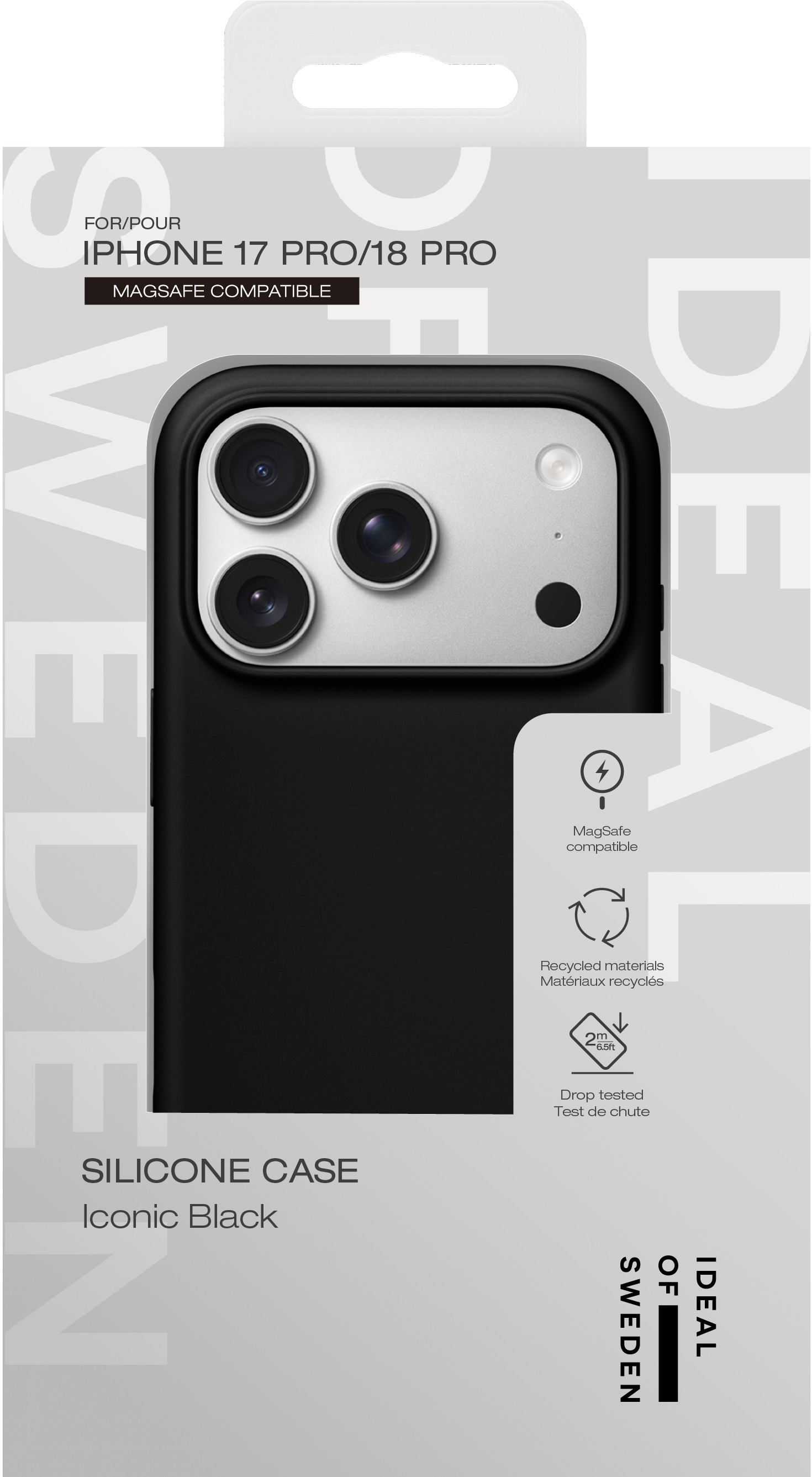 iDeal of Sweden Silicone Case MagSafe iPhone 17 Pro / 18 Pro Iconic Black – image 5