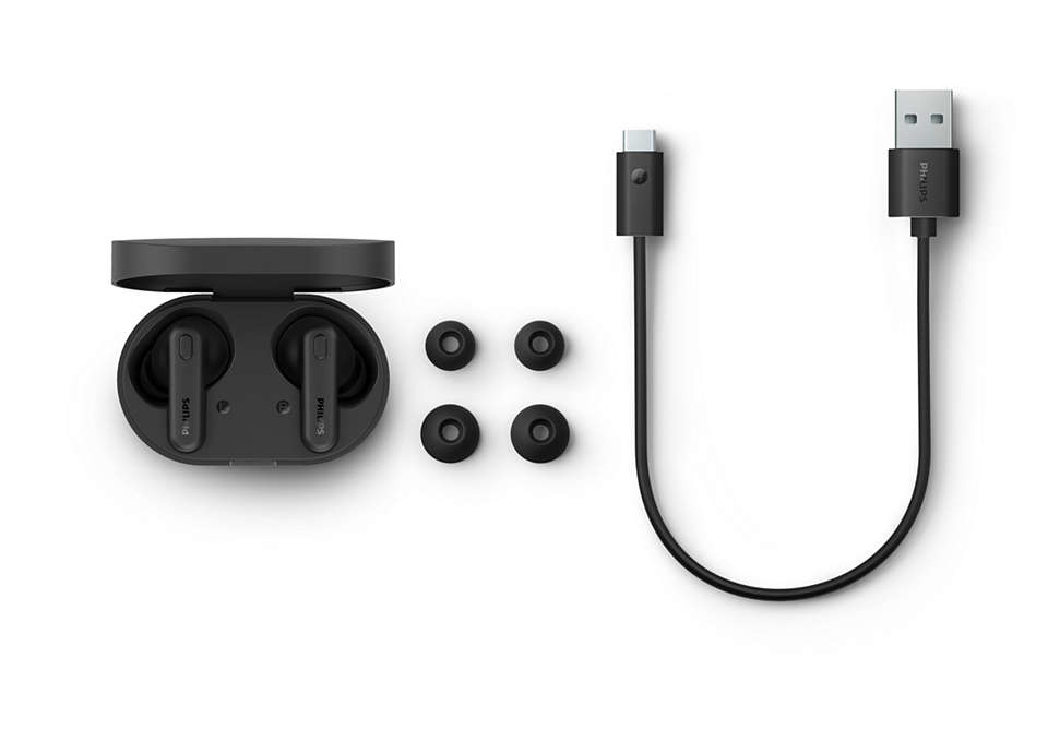 Philips TAT1108BK headphones/headset Wireless In-ear Calls/Music Bluetooth Black – image 2