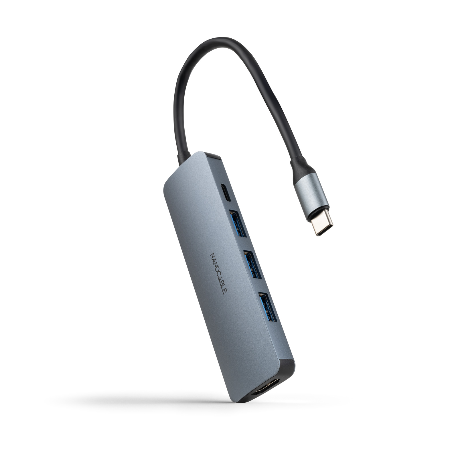 Nanocable 10.16.4605 replicatore di porte e docking station per laptop Cablato USB 3.2 Gen 1 (3.1 Gen 1) Type-C Grigio