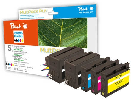 Peach PI300-580 ink cartridge Black, Cyan, Magenta, Yellow