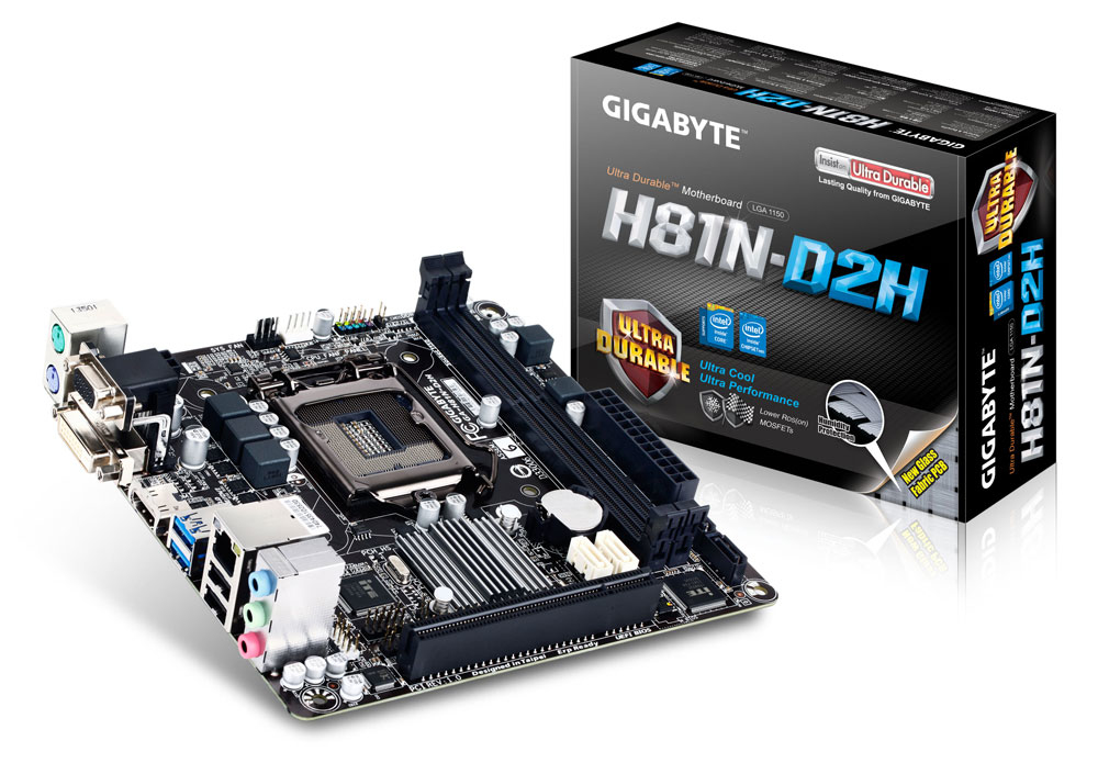 GIGABYTE GA-H81N-D2H motherboard Intel® H81 mini ITX – image 2