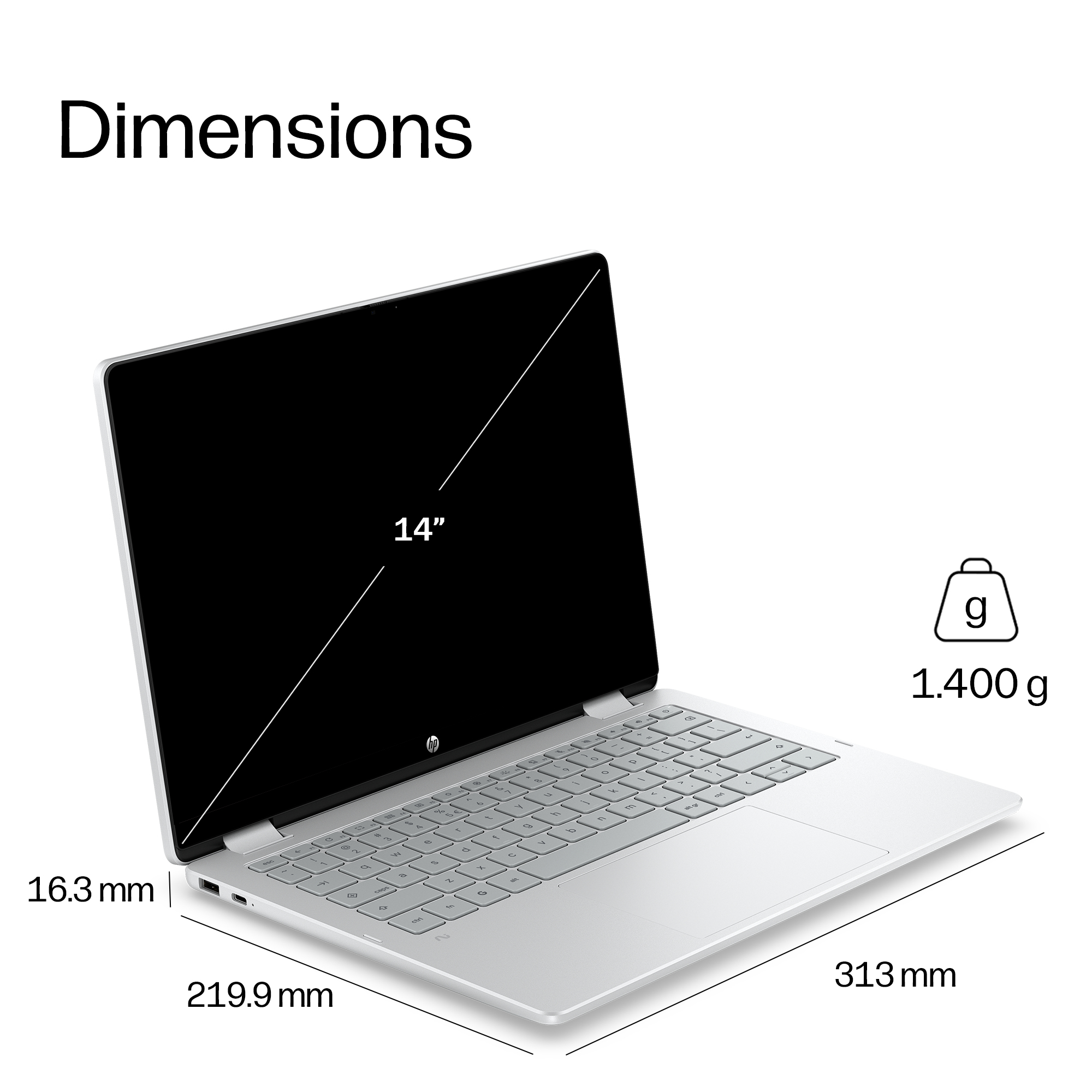 HP E6EJ6EA laptop Intel® N N150 Chromebook – image 4