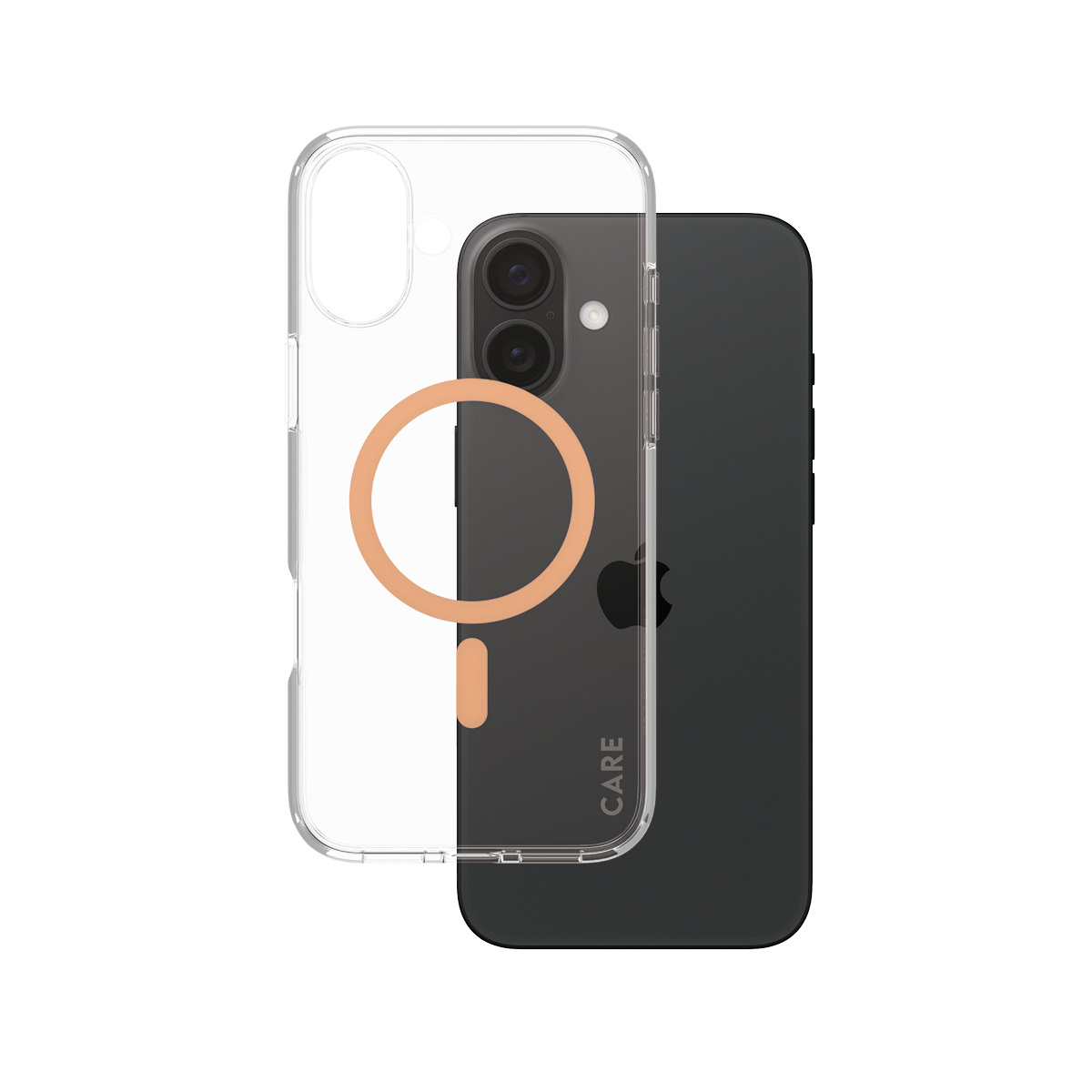 PanzerGlass CARE™ by ® Urban Combat Case Transparent w. Peachy MagSafe iPhone 16 Plus