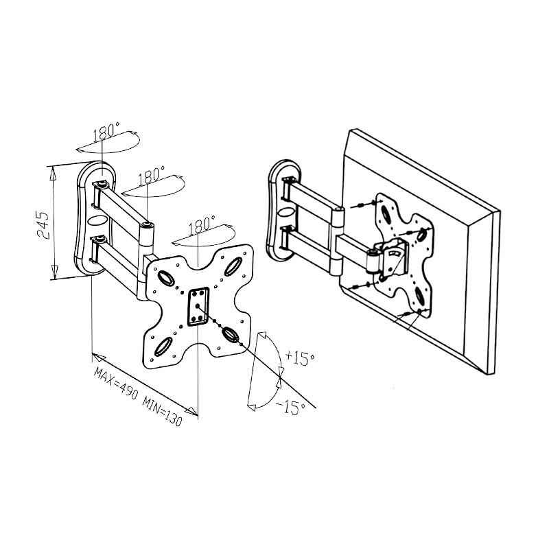 Vultech ST1942 TV mount/stand – image 4
