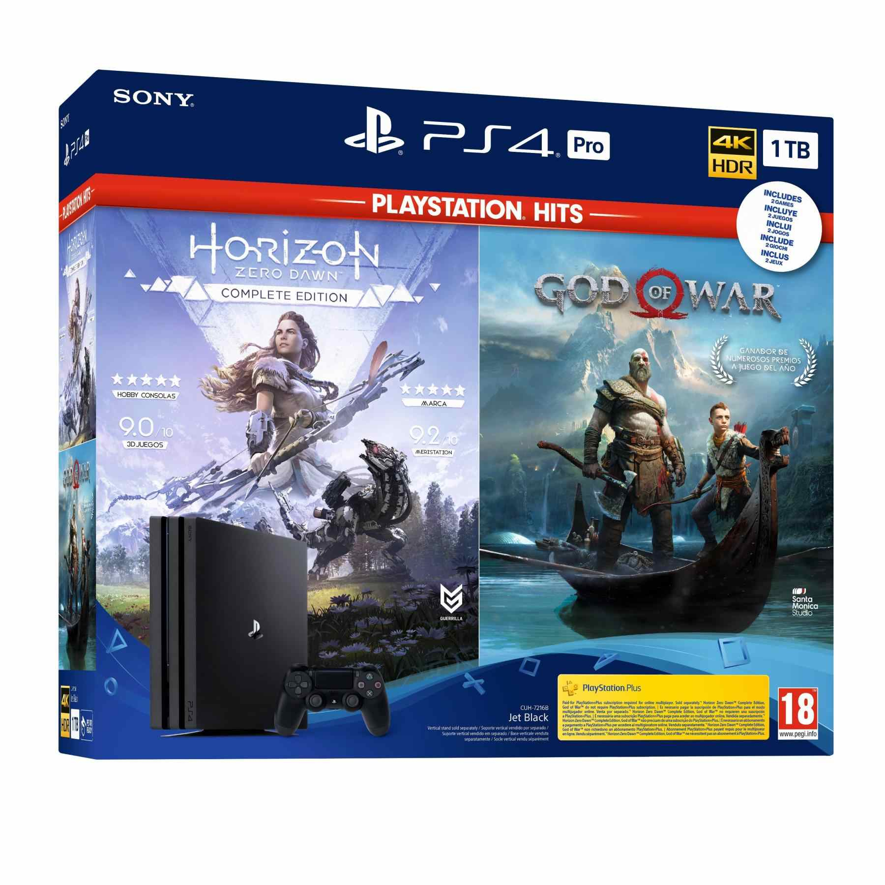 Sony Interactive Entertainment PlayStation 4 Pro + God of War + Horizon