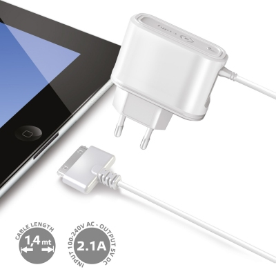 Celly TCIPAD mobile device charger Tablet White AC Indoor