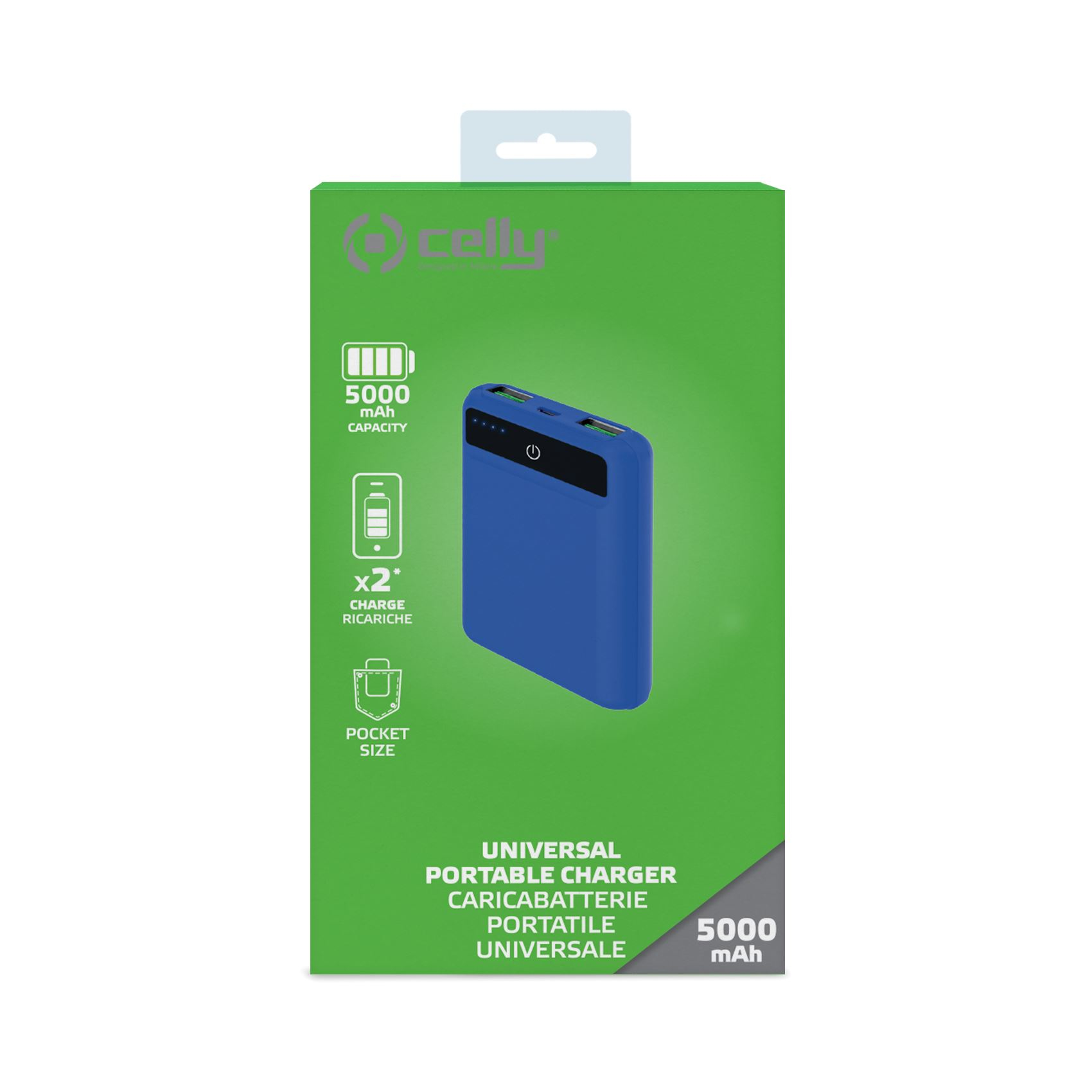 Celly PBPOCKET5000BL power bank Lithium Polymer (LiPo) – image 4