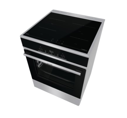 Gorenje GEITS6E71PBG cooker Freestanding cooker Electric Zone induction hob Black, Stainless steel – image 8