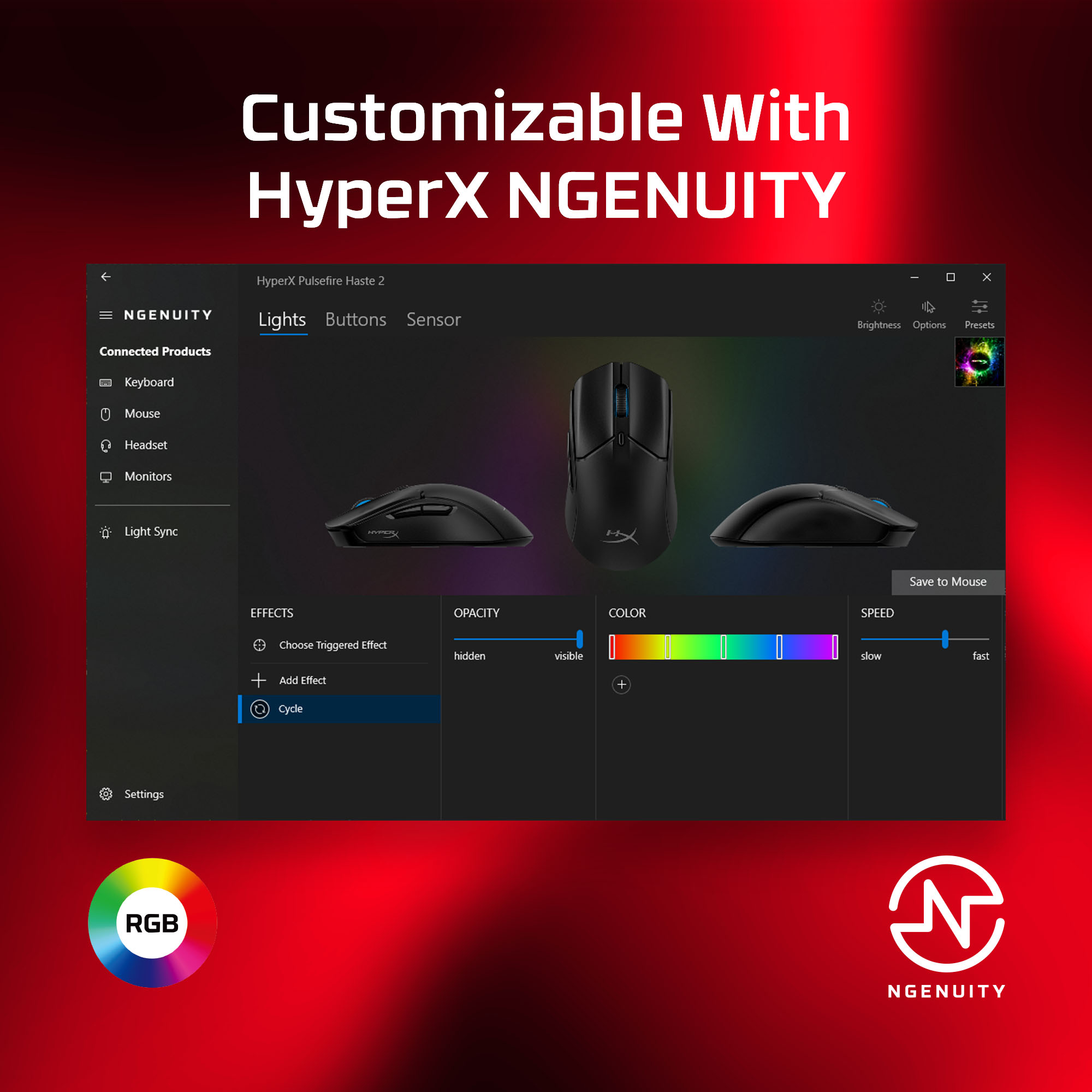 HyperX Pulsefire Haste 2 Wired Black Gaming Mouse – image 7