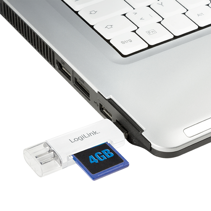 LogiLink CR0041 card reader USB-C/Micro-B/USB-A White – image 7
