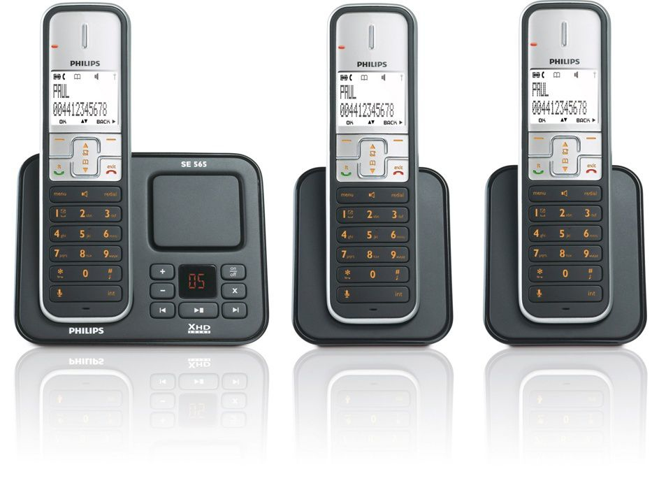 Philips Perfect sound Cordless phone with answering machine SE5653B/05