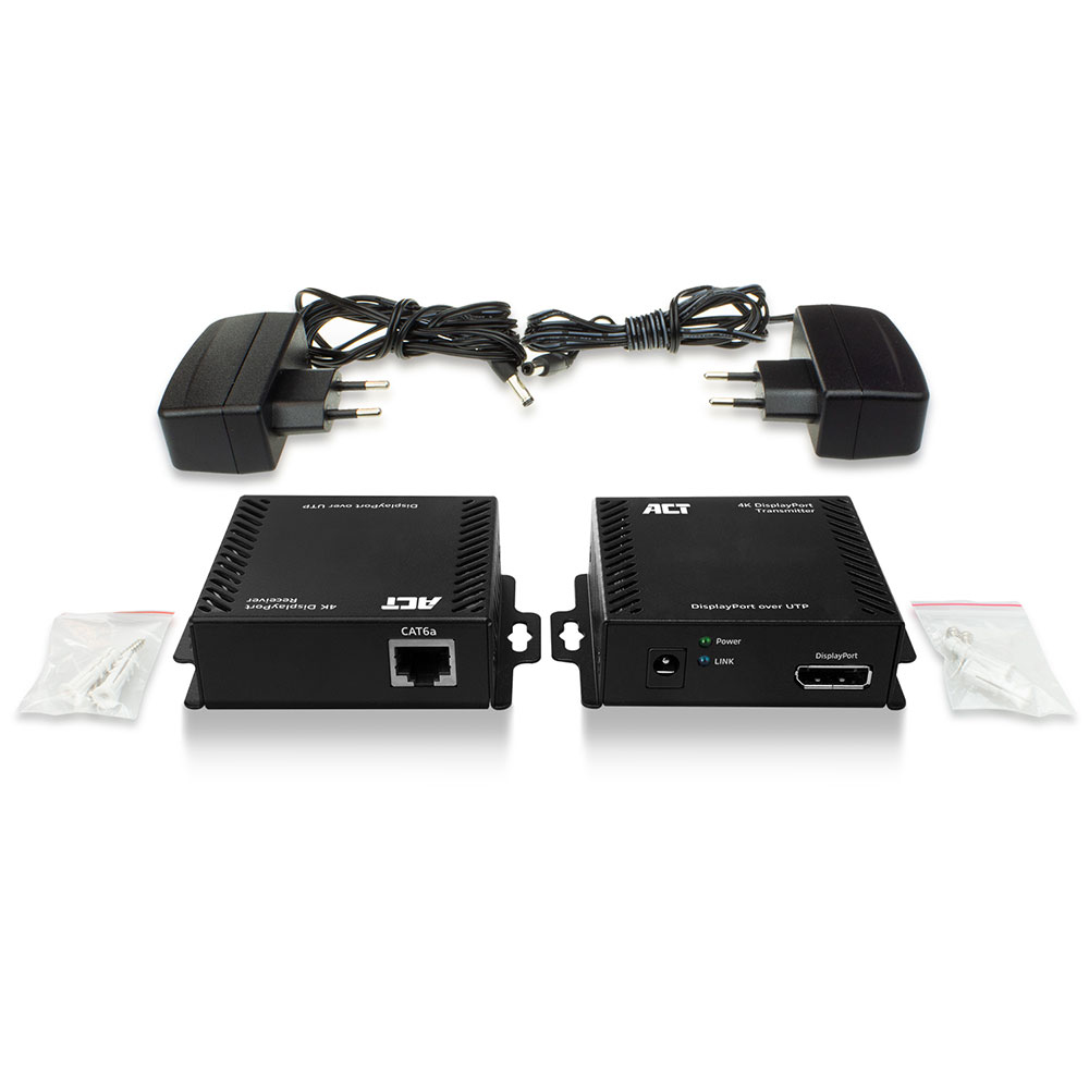 ACT AC7770 4K DisplayPort over CATx extender set up to 70 meter – image 2