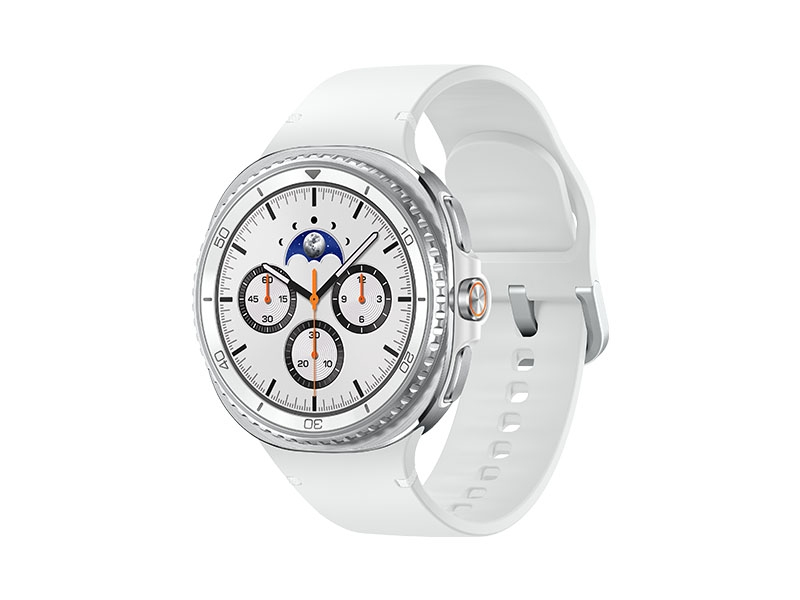 Samsung Galaxy Watch 8 Classic, Bluetooth, 46mm, Hybrid Band, White + Sport Band, White, S/M – image 1