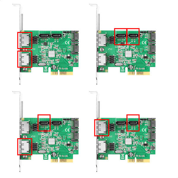 Axagon PCES-SH4 interface cards/adapter Internal SATA – image 5
