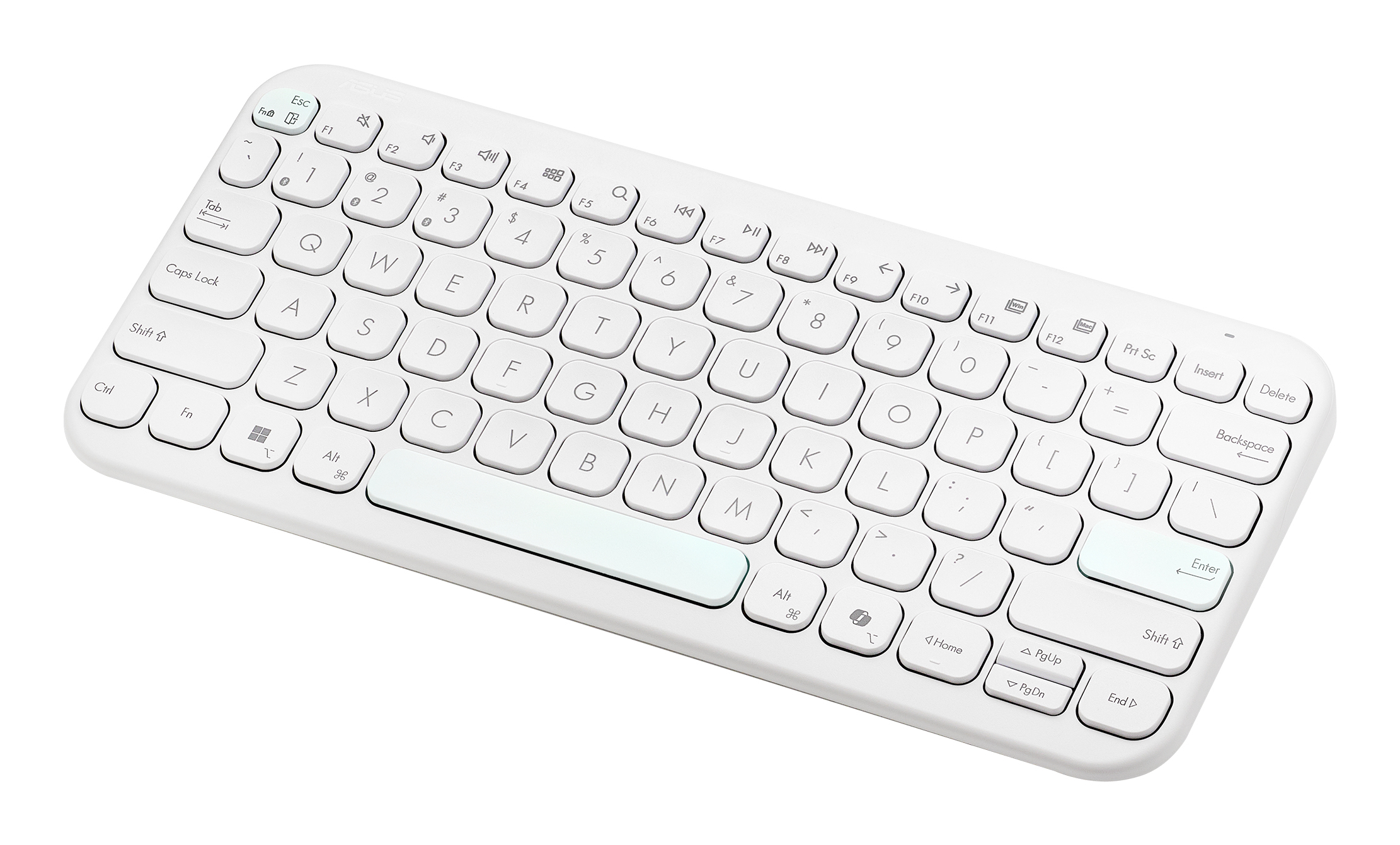 ASUS KW100 Marshmallow Tastatur weiß Zubehör