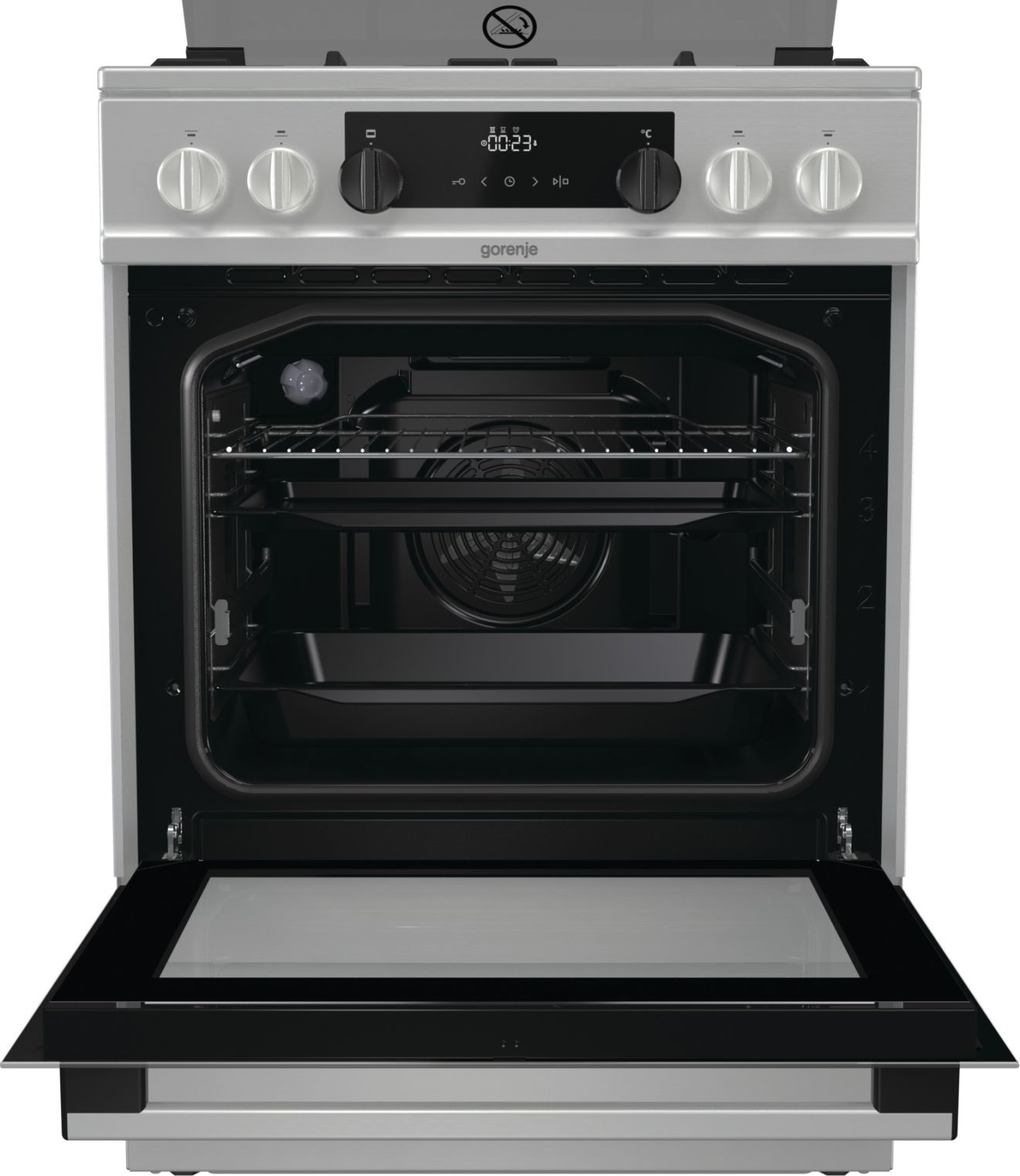 Gorenje K6352XA Freestanding cooker Electric Gas Stainless steel – image 4