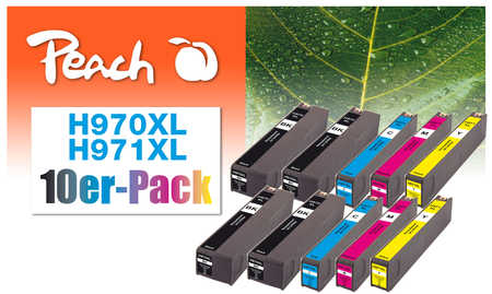 Peach 0F319839 ink cartridge 10 pc(s) Compatible Black, Cyan, Magenta, Yellow