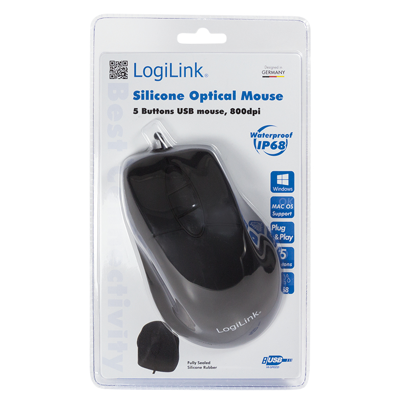LogiLink ID0163 mouse Office Ambidextrous USB Type-A Optical 800 DPI – image 4