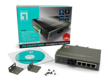 LevelOne 4 FE PoE + 1 FE SMF SC Industrial Switch, 30km – image 6