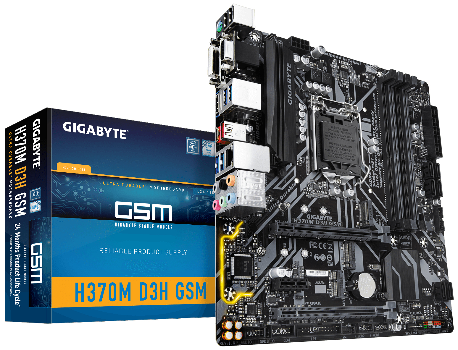 GIGABYTE H370M D3H GSM – image 1