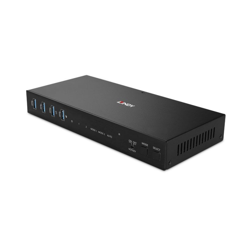 Lindy 39314 switch per keyboard-video-mouse (kvm) Nero