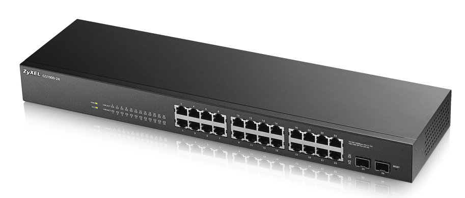 Zyxel GS1900-24 network switch Managed Gigabit Ethernet (10/100/1000) Black