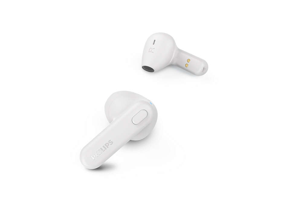 Philips TAT1138WT headphones/headset Wireless In-ear Calls/Music Bluetooth White – image 3