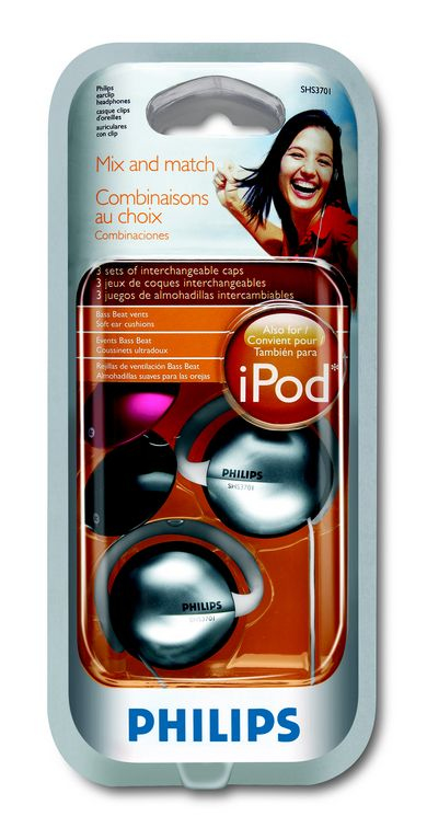 Philips SHS3701 Earclip Headphones – image 2