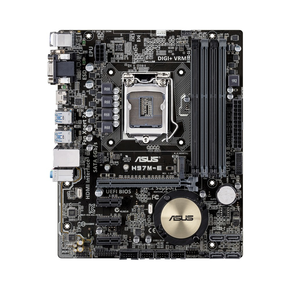 ASUS H97M-E/CSM motherboard Intel® H97 LGA 1150 (Socket H3) micro ATX – image 2