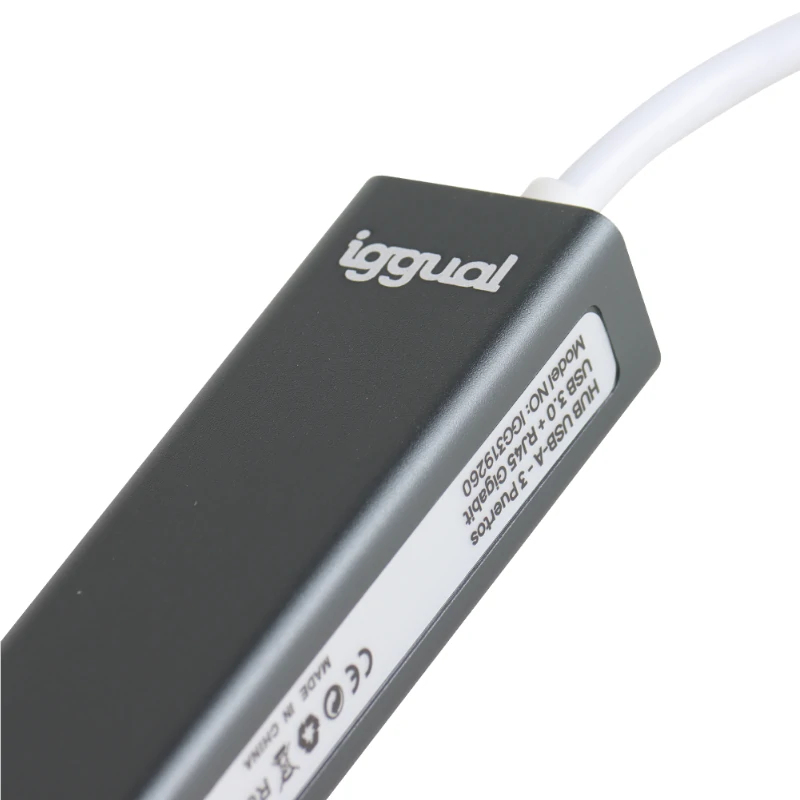 iggual Hub USB-A 3 puertos USB 3.0 + RJ45 Gigabit – image 4