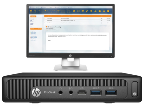 HP 600 G2 Mini + EliteDisplay E240 – image 1