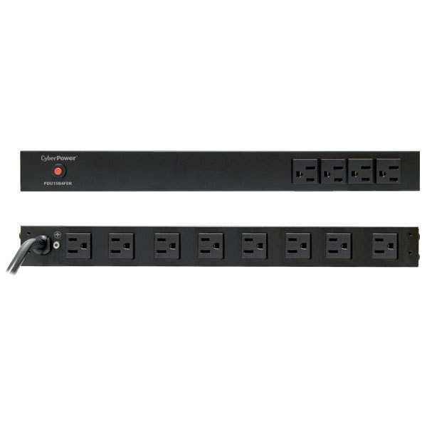 CyberPower PDU15B4F8R power distribution unit (PDU) 12 AC outlet(s) 1U Black – image 2