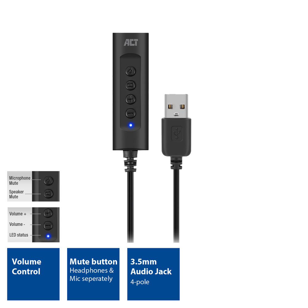 ACT USB-A External Sound Card – image 2