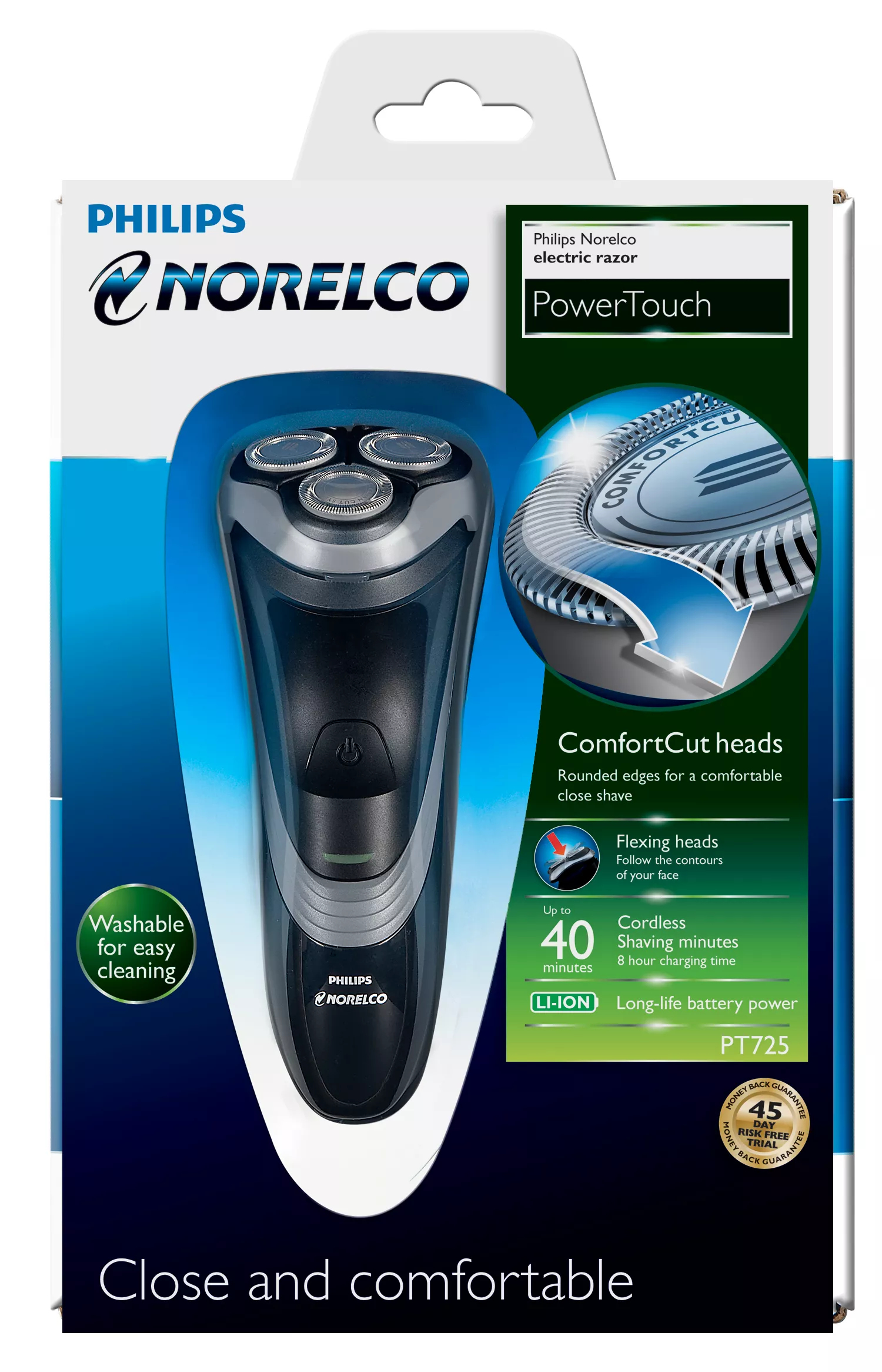 Philips Norelco PT725/41 men's shaver Rotation shaver Black, Grey – image 2