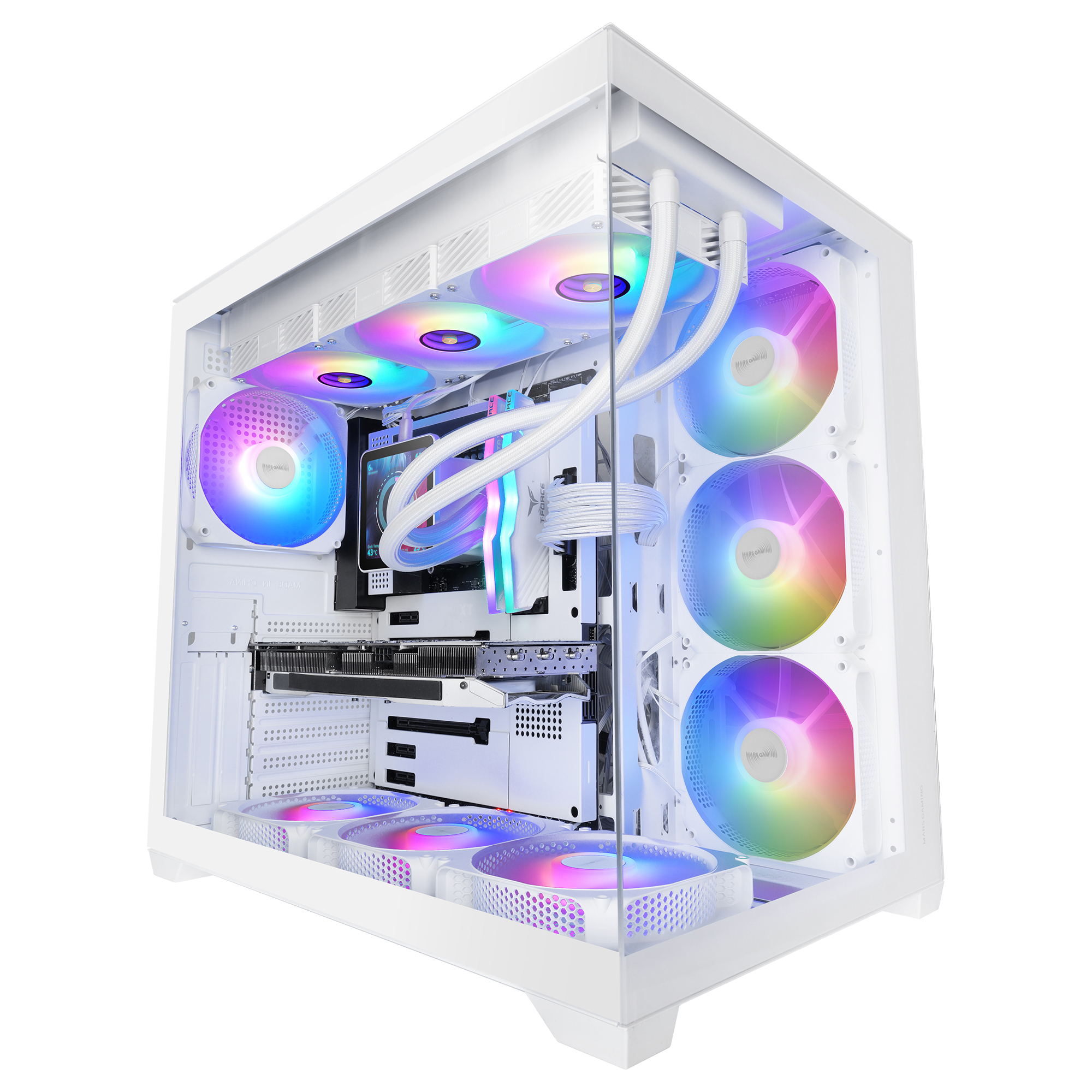 Mars Gaming MCV5W computer case Midi Tower White – image 2