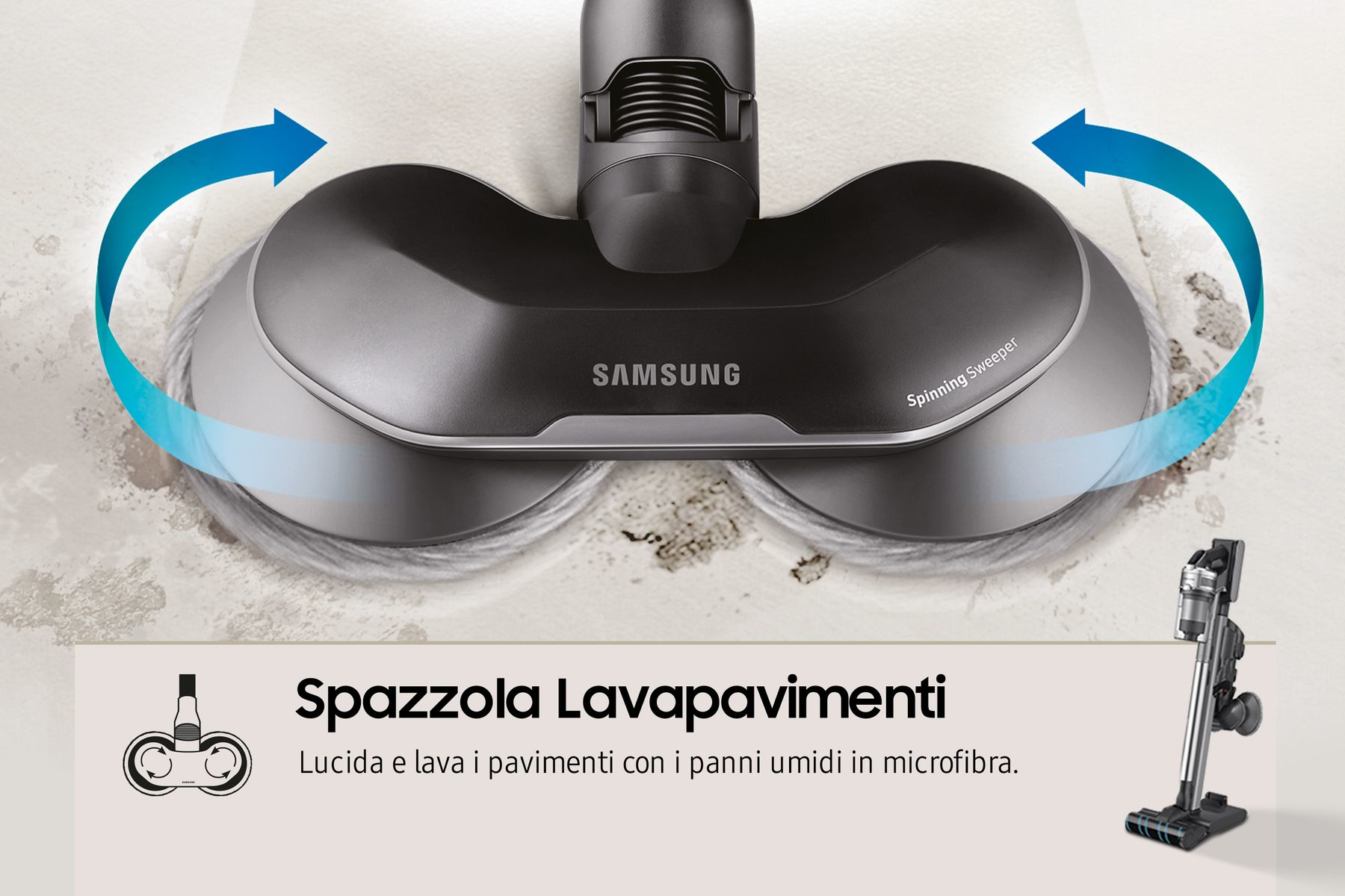Samsung VS20R9048S3 2-in-1 stick vacuum Battery Dry HEPA Bagless – image 7