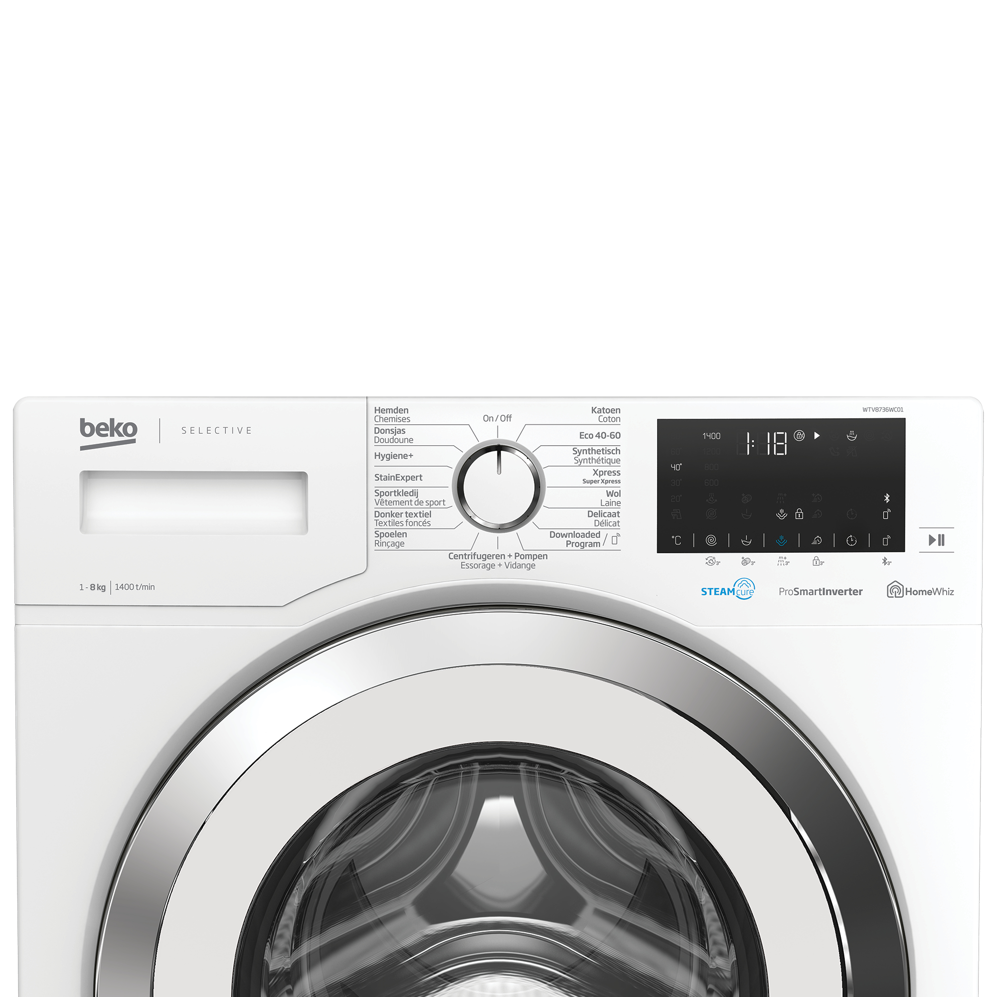 Beko WTV8736WC01 washing machine Front-load – image 4