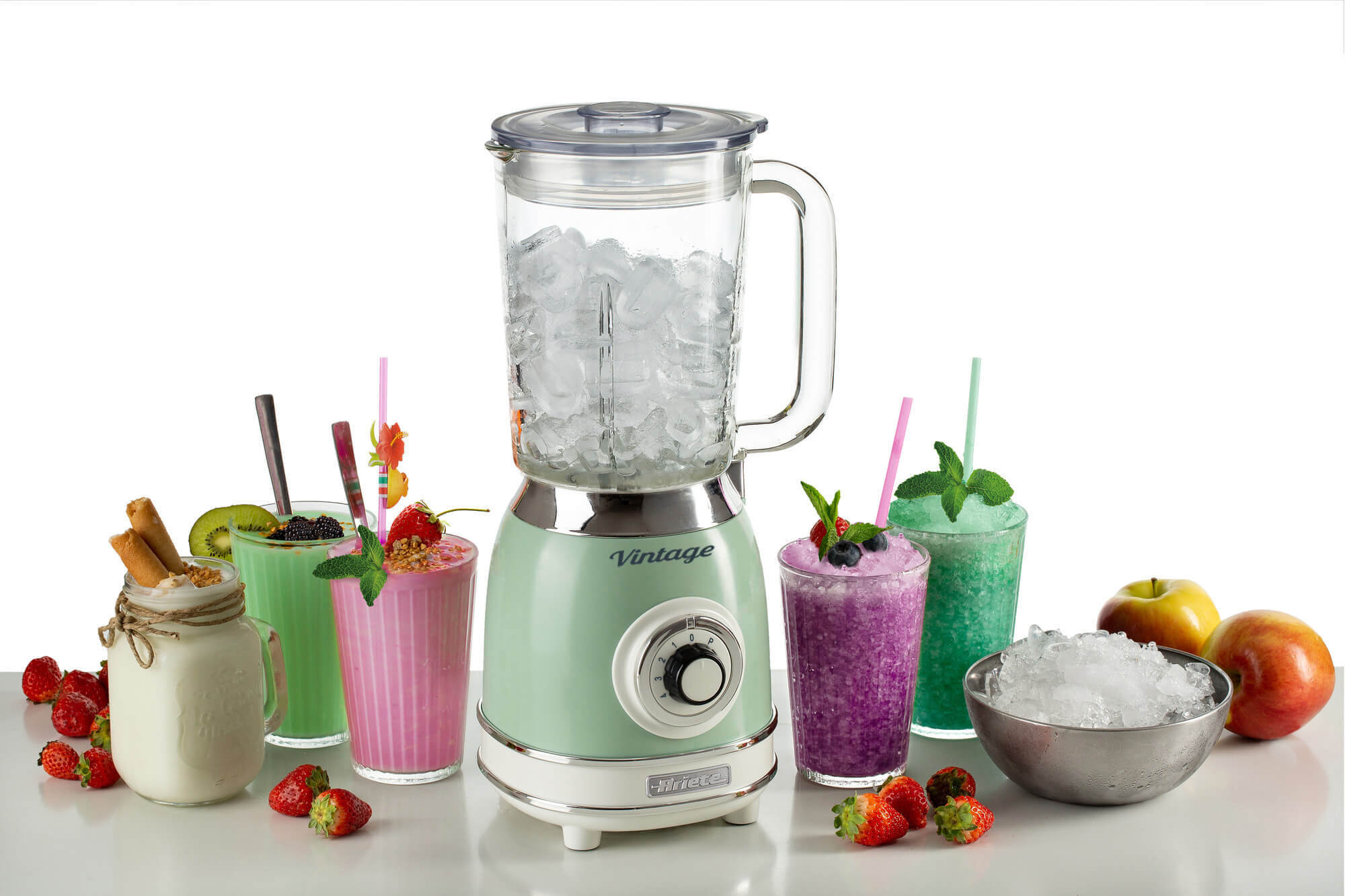 Ariete 583, Vintage Blender with 1.5 Liter glass cup, 4 Stainless Steel Blades, 4 Speeds + Pulse, 1000 Watt, Green – image 7