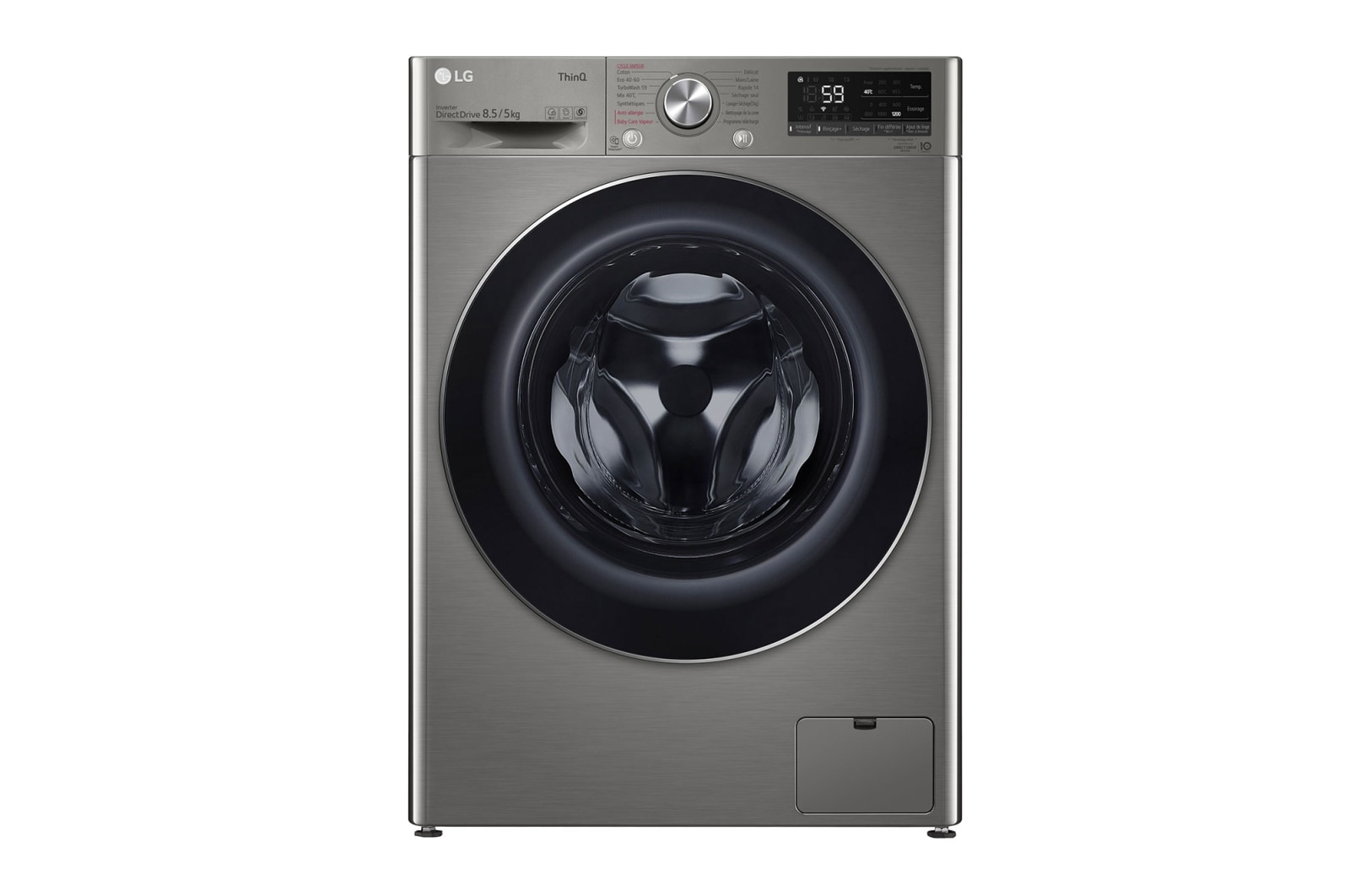 LG F852SV52IRS washer dryer Freestanding Front-load Stainless steel – image 1