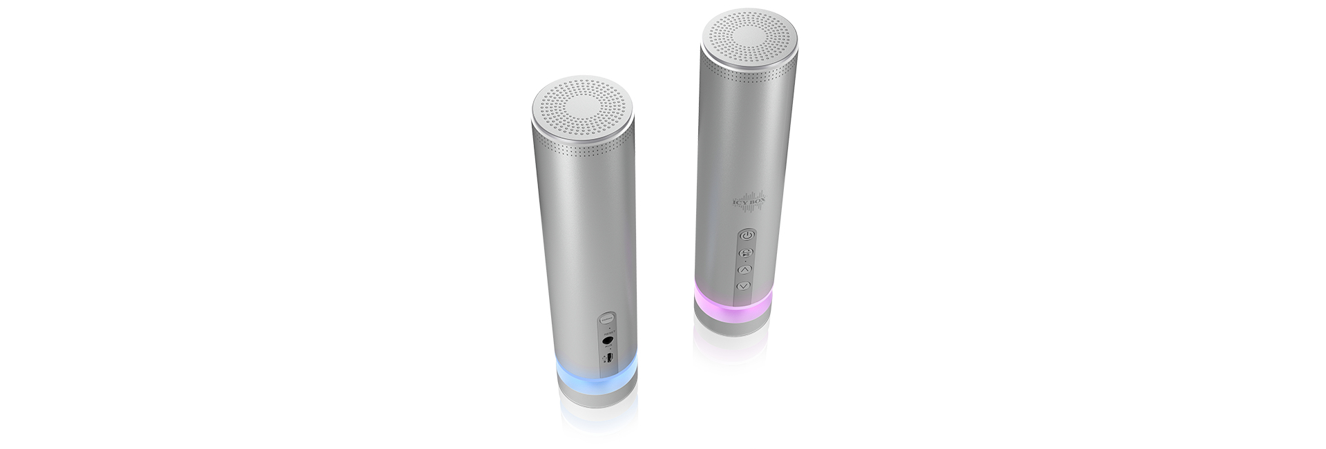 ICY BOX IB-SP202-BT Stereo portable speaker Silver – image 2